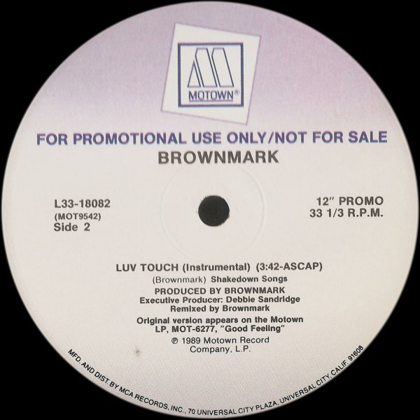 Brownmark - Luv Touch | Motown (L33-18082) - 2