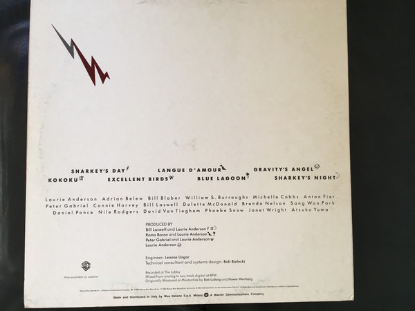 Laurie Anderson - Mister Heartbreak | Warner Bros. Records (92 5077-1) - 2
