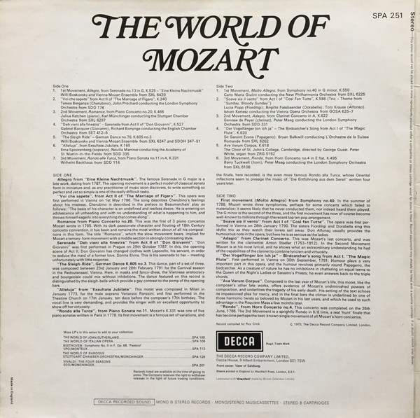 The World Of Mozart