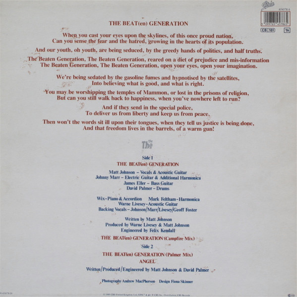The The - The Beat(en) Generation | Epic (EPC 654578 6)