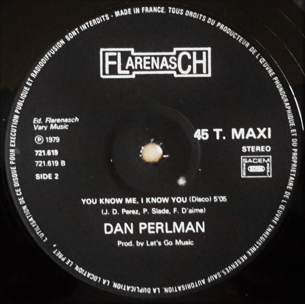 Dan Perlman - You Know Me, I Know You | Flarenasch (721619) - 4 Dan Perlman - You Know Me, I Know You | Flarenasch (721619) - 4