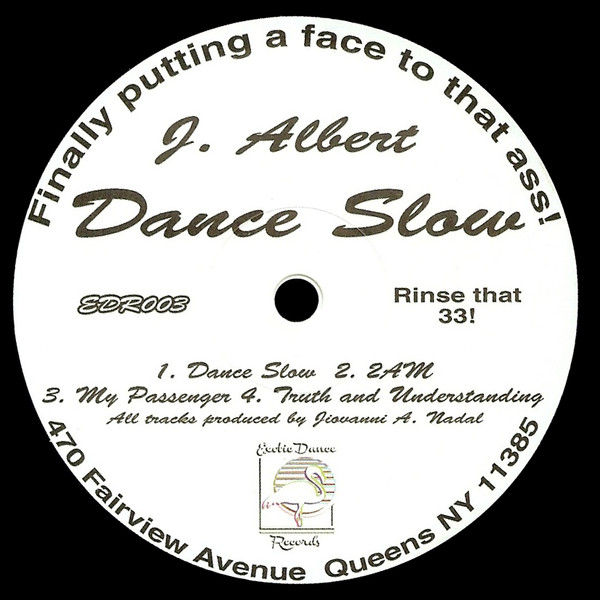 J. Albert - Dance Slow | Exotic Dance Records (EDR 003)