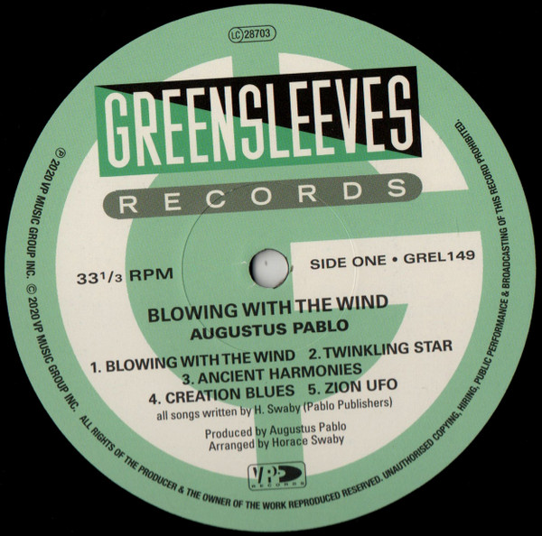 Augustus Pablo - Blowing With The Wind | Greensleeves Records (GREL149) - 3 Augustus Pablo - Blowing With The Wind | Greensleeves Records (GREL149) - 3