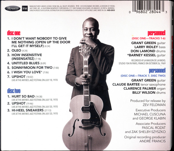 Grant Green - Funk In France (From Paris To Antibes 1969-1970) | Resonance Records (HCD-2033) - 2