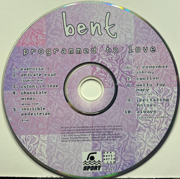 Bent - Programmed To Love | Sport (SPORTCD01) - 3