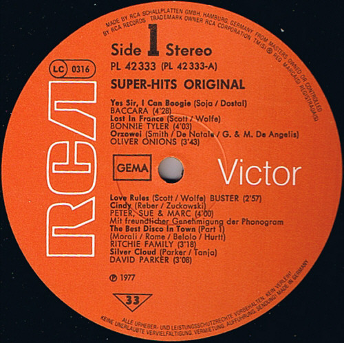 Various - Super Hits Original | RCA (PL 42333) - 3 Various - Super Hits Original | RCA (PL 42333) - 3