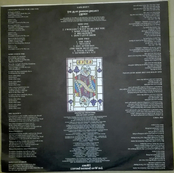 The Alan Parsons Project - I Robot / Pyramid / Eve / The Turn Of A Friendly Card | Arista (4 ARS 39127) - 3 The Alan Parsons Project - I Robot / Pyramid / Eve / The Turn Of A Friendly Card | Arista (4 ARS 39127) - 3