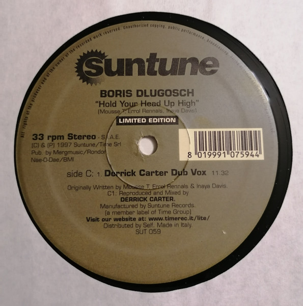 Boris Dlugosch - Hold Your Head Up High (2 Nd Part + Limited Edition) | Suntune (SUT 059) - 3 Boris Dlugosch - Hold Your Head Up High (2 Nd Part + Limited Edition) | Suntune (SUT 059) - 3