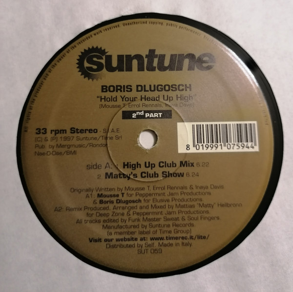 Boris Dlugosch - Hold Your Head Up High (2 Nd Part + Limited Edition) | Suntune (SUT 059) - main Boris Dlugosch - Hold Your Head Up High (2 Nd Part + Limited Edition) | Suntune (SUT 059) - main
