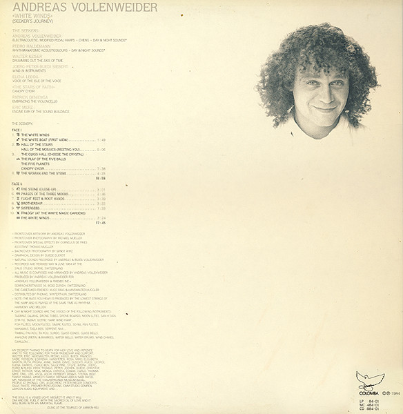 Andreas Vollenweider - White Winds (Seeker's Journey) | Colomba (LP 84-01) - 2 Andreas Vollenweider - White Winds (Seeker's Journey) | Colomba (LP 84-01) - 2