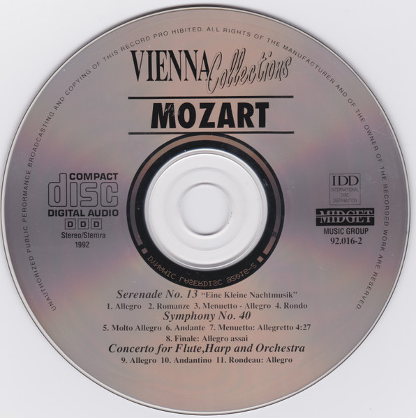 Wolfgang Amadeus Mozart - Mozart Festival Orchestra Conducted By Alberto Lizzio - Mozart | Midget (92.016-2) - 3