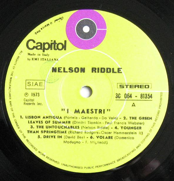 Nelson Riddle - Nelson Riddle | Capitol Records (3C 064-81354) - 4