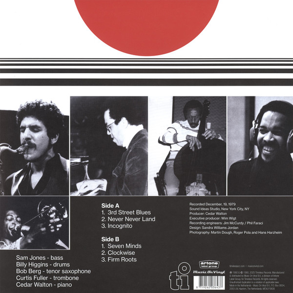 Cedar Walton • Curtis Fuller • Bob Berg • Sam Jones • Billy Higgins - Eastern Rebellion 3 | Music On Vinyl (MOVLP3808) - 2 Cedar Walton • Curtis Fuller • Bob Berg • Sam Jones • Billy Higgins - Eastern Rebellion 3 | Music On Vinyl (MOVLP3808) - 2