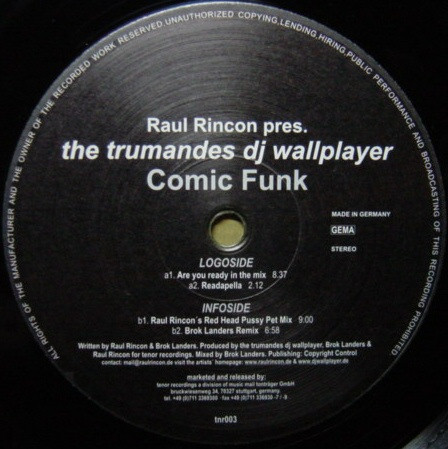 Raul Rincon Pres. The Trumandes - Comic Funk | Tenor Recordings (tnr003) - 2