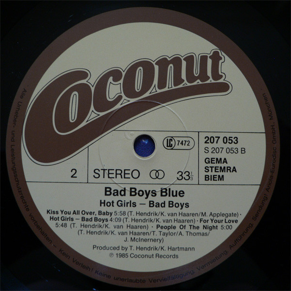 Bad Boys Blue - Hot Girls, Bad Boys | Coconut (207 053) - 4 Bad Boys Blue - Hot Girls, Bad Boys | Coconut (207 053) - 4