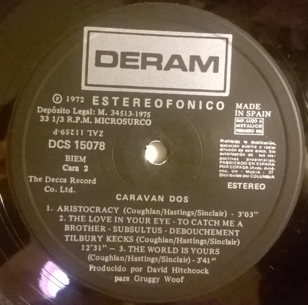 Caravan - Dos - 2 Vinilos | Deram (DCS 15078/9) - 3 Caravan - Dos - 2 Vinilos | Deram (DCS 15078/9) - 3