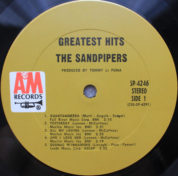 The Sandpipers - Greatest Hits | A&M Records (SP 4246) - 4 The Sandpipers - Greatest Hits | A&M Records (SP 4246) - 4
