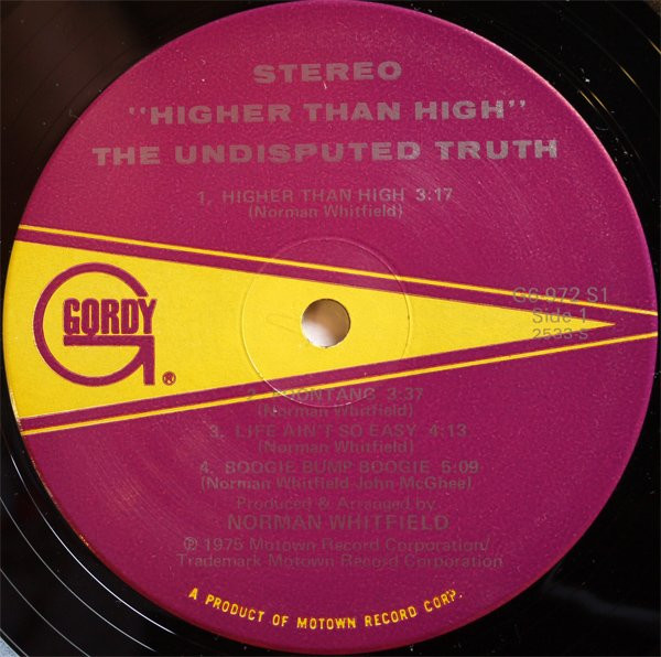 The Undisputed Truth - Higher Than High | Gordy (G6-972S1) - 3 The Undisputed Truth - Higher Than High | Gordy (G6-972S1) - 3