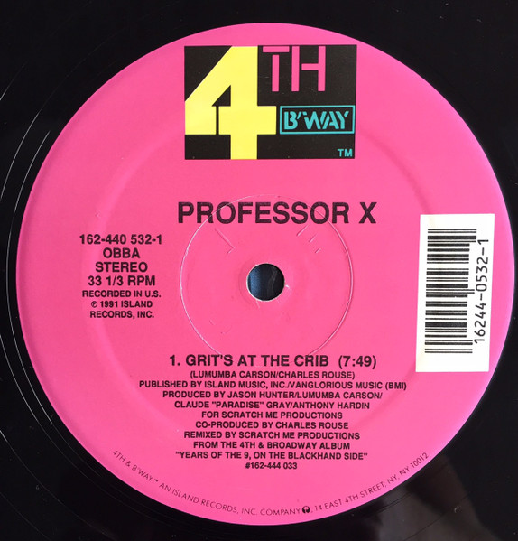 Professor X - What's Up G? | 4th & Broadway (162-440 532-1) - 4