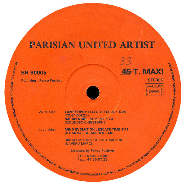 Various - Parisian United Artist | Buddha Records (BR 95005) - main Various - Parisian United Artist | Buddha Records (BR 95005) - main