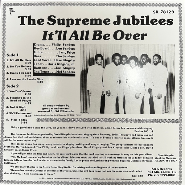 The Supreme Jubilees - It'll All Be Over | Light In The Attic (LITA 120) - 3