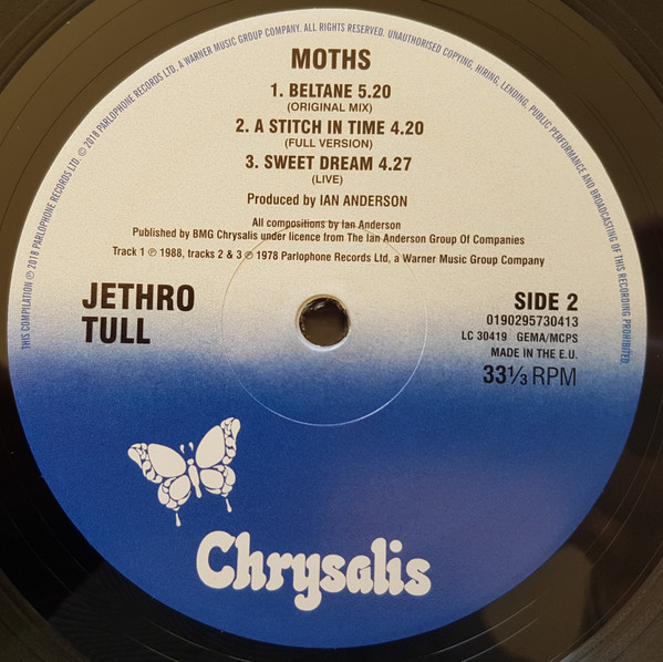 Jethro Tull - Moths | Chrysalis (0190295730413) - 4 Jethro Tull - Moths | Chrysalis (0190295730413) - 4