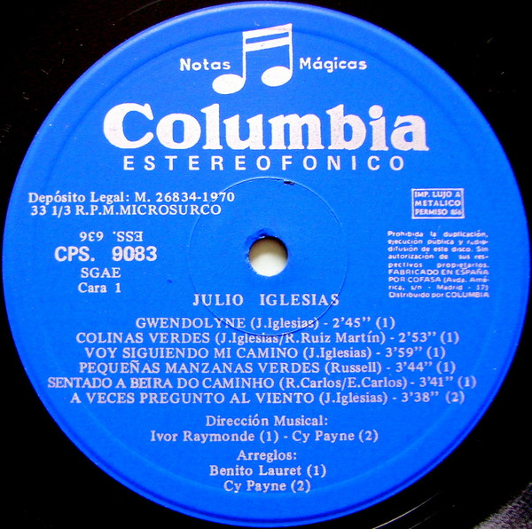 Julio Iglesias - Julio Iglesias | Columbia (CPS 9083) - 3