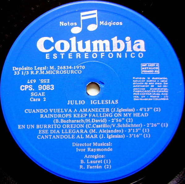 Julio Iglesias - Julio Iglesias | Columbia (CPS 9083) - 4