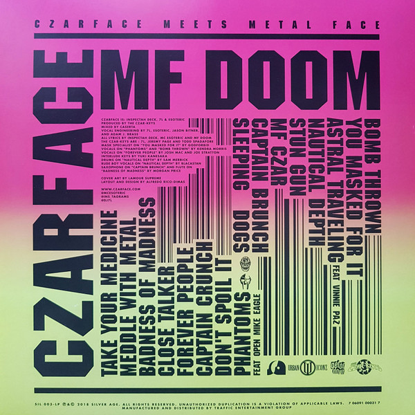 Czarface , MF Doom - Czarface Meets Metal Face | Silver Age (SIL003-LP) - main Czarface , MF Doom - Czarface Meets Metal Face | Silver Age (SIL003-LP) - main