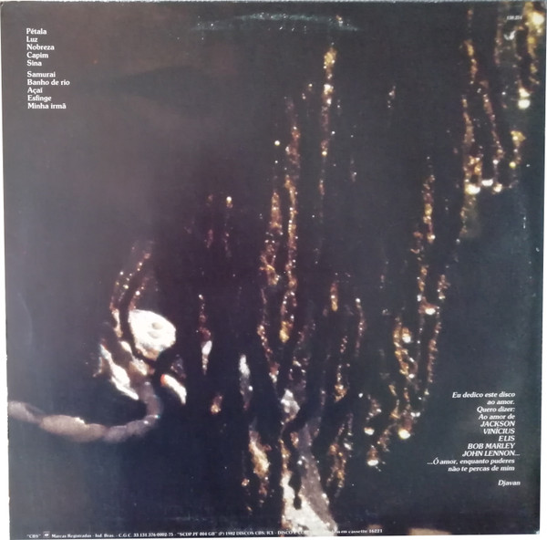 Djavan - Luz | Discos CBS (138.251) - 2 Djavan - Luz | Discos CBS (138.251) - 2