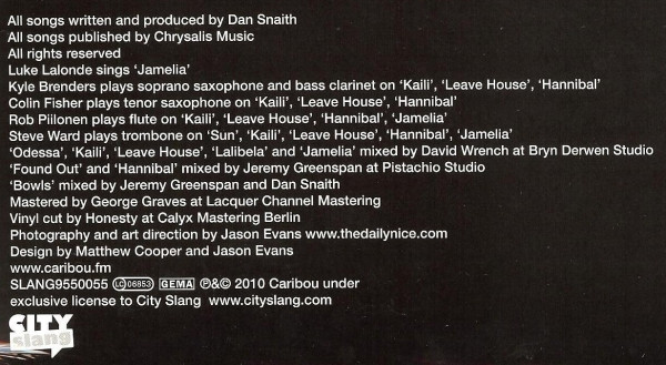 Caribou - Swim | City Slang (SLANG9550055) - 4 Caribou - Swim | City Slang (SLANG9550055) - 4