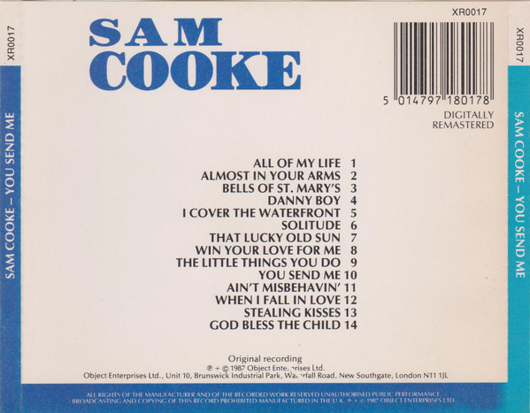 Sam Cooke - You Send Me | Object Enterprises (XR0017) - 2 Sam Cooke - You Send Me | Object Enterprises (XR0017) - 2