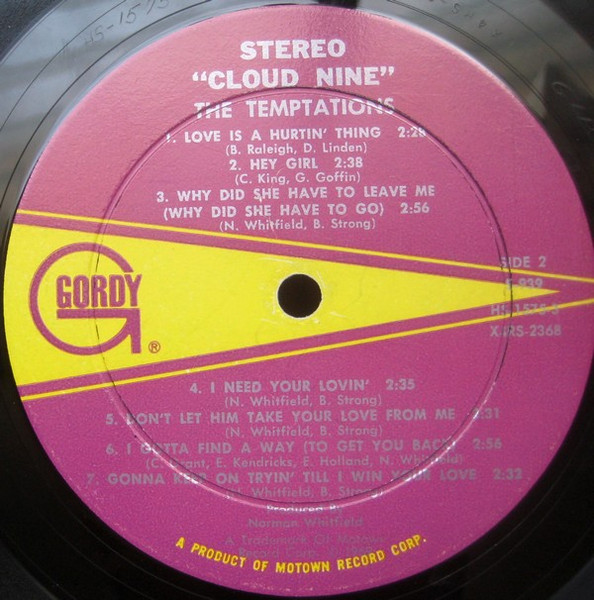 The Temptations - Cloud Nine | Gordy (GS939) - 4 The Temptations - Cloud Nine | Gordy (GS939) - 4