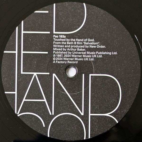 New Order - Touched By The Hand Of God | Factory (Fac 193) - 3