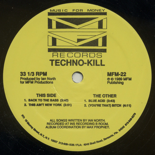 Ian North - Techno-Kill | Music For Money Records (MFM-22) - main Ian North - Techno-Kill | Music For Money Records (MFM-22) - main