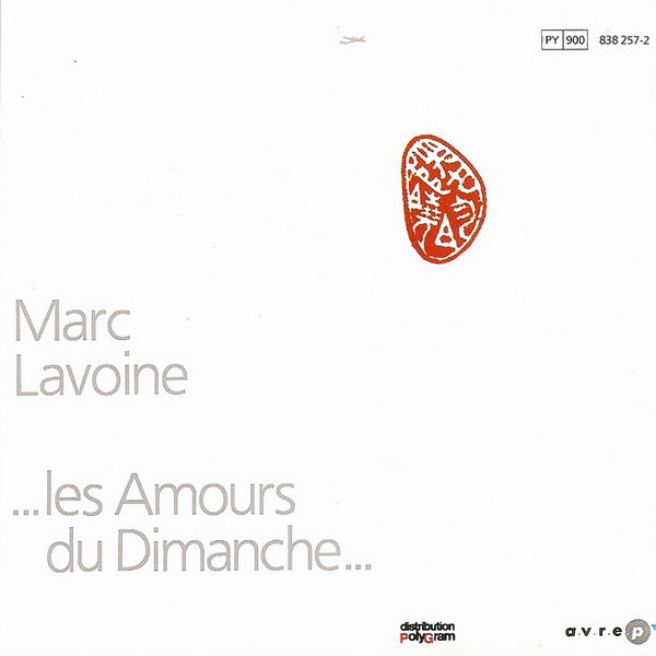 Marc Lavoine - Les Amours Du Dimanche | AVREP (838 257-2) - 2