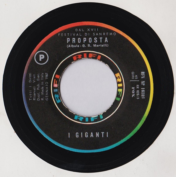 I Giganti - Proposta | Rifi (RFN 16181) - 3