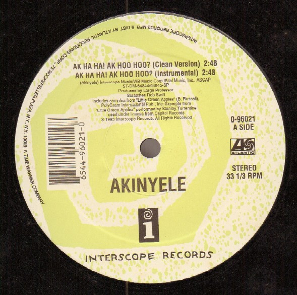 Akinyele - Ak Ha Ha! Ak Hoo Hoo? | Interscope Records (0-96021) - main