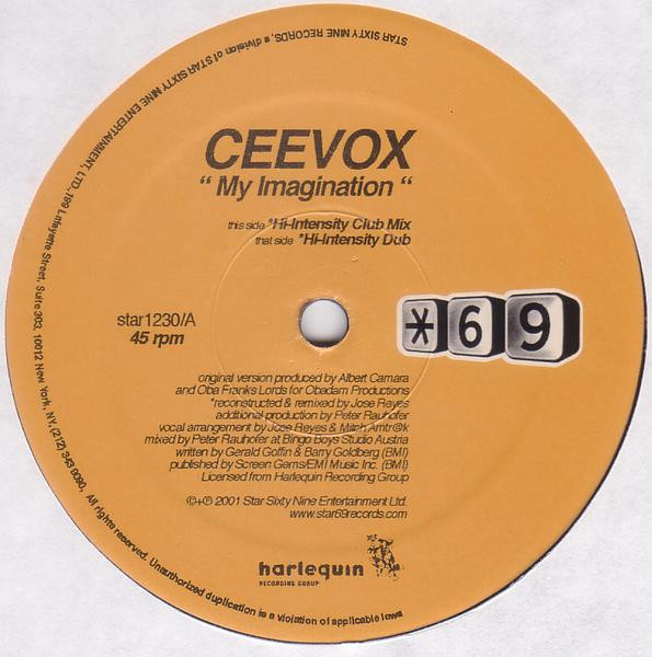 Ceevox - My Imagination | Star 69 Records (STAR 1230) - 2 Ceevox - My Imagination | Star 69 Records (STAR 1230) - 2