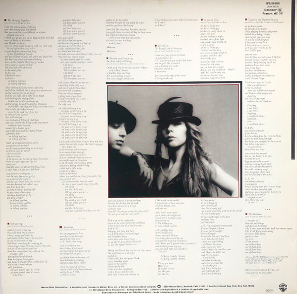 Rickie Lee Jones - Pirates | Warner Bros. Records (WB 56 816) - 2 Rickie Lee Jones - Pirates | Warner Bros. Records (WB 56 816) - 2