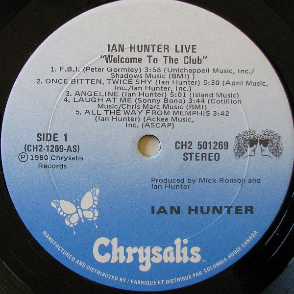 Ian Hunter - Welcome To The Club - Live (2LP) [Vinyl] | Chrysalis (CH2 501269) - 4