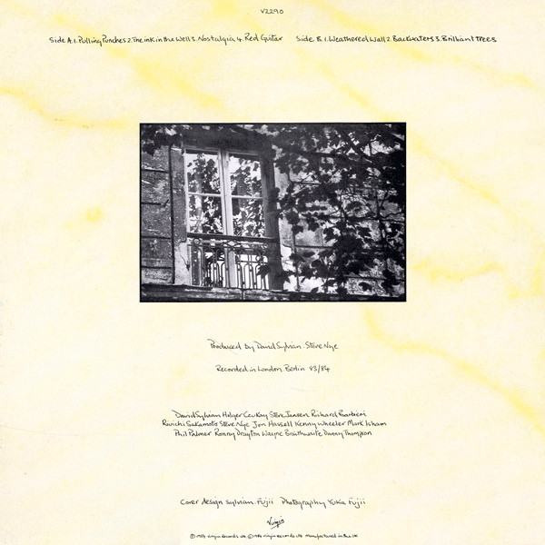 David Sylvian - Brilliant Trees | Virgin (V 2290) - 2 David Sylvian - Brilliant Trees | Virgin (V 2290) - 2