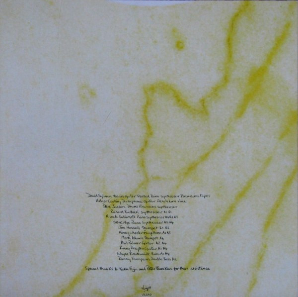David Sylvian - Brilliant Trees | Virgin (V 2290) - 4 David Sylvian - Brilliant Trees | Virgin (V 2290) - 4