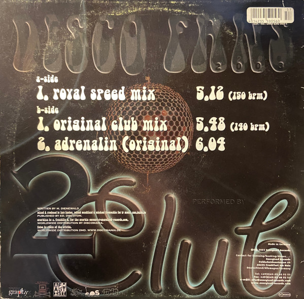 2 Club - Disco Fans 2003 | Energized Records (DMD ENG 057-1) - 4