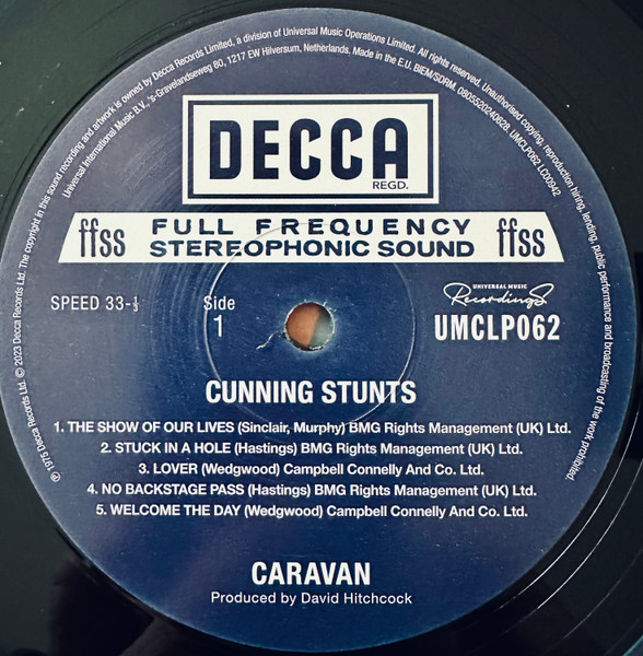 Caravan - Cunning Stunts | Decca (UMCLP062) - 3 Caravan - Cunning Stunts | Decca (UMCLP062) - 3