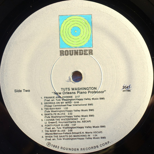 Tuts Washington - New Orleans Piano Professor | Rounder Records (2041)