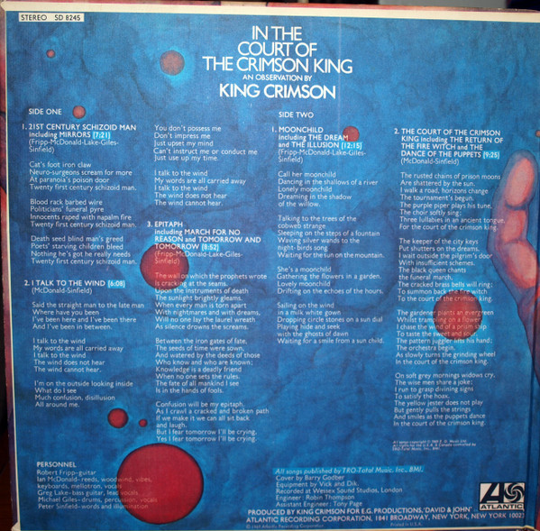 In The Court Of The Crimson King (An Observation By King Crimson)