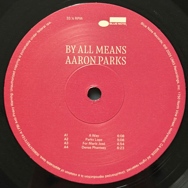 Aaron Parks - By All Means | Blue Note (00602478372124) - 3