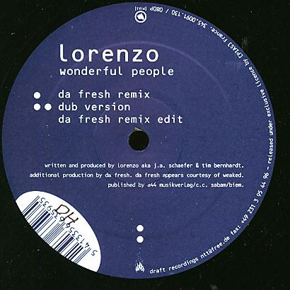 Lorenzo - Wonderful People | Draft Recordings (none)