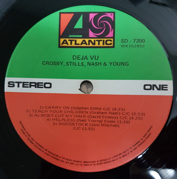 Crosby, Stills, Nash & Young - Déjà Vu | Atlantic (SD 7200) - 2